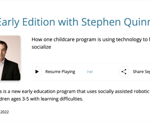 CBC Interview with Stephen Quinn on LDS Early RISErs education program using technology to help children ages 3-4 with learning difficulties
