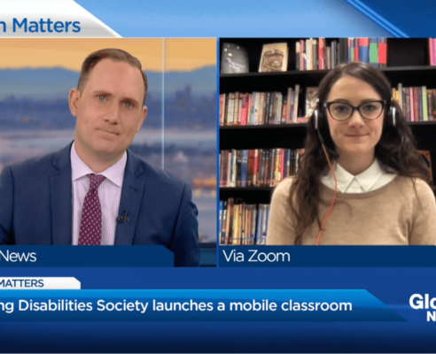 Global News interview with Dr. Jennifer Fane Director of Education about LDS mobile classroom