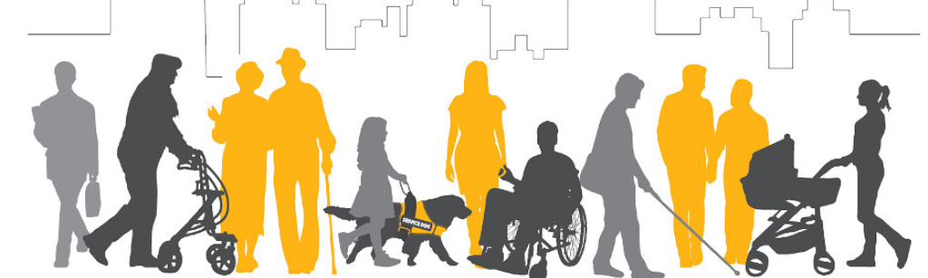 group of people with difference disabilities